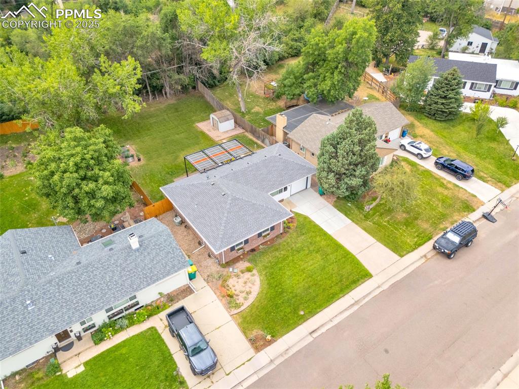 Image 47 of 50: Aerial view of residential area