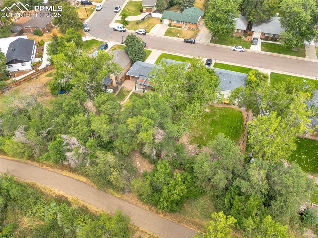 Image 49 of 50: Aerial overview of property