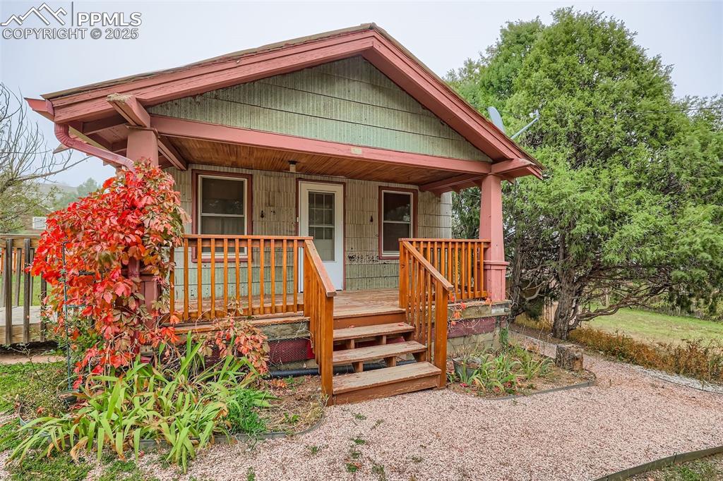 Caption: Front of Structure