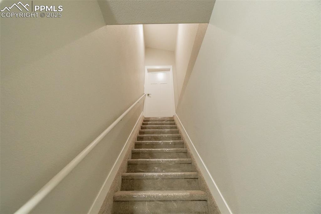 Image 37 of 47: View of stairs to basement