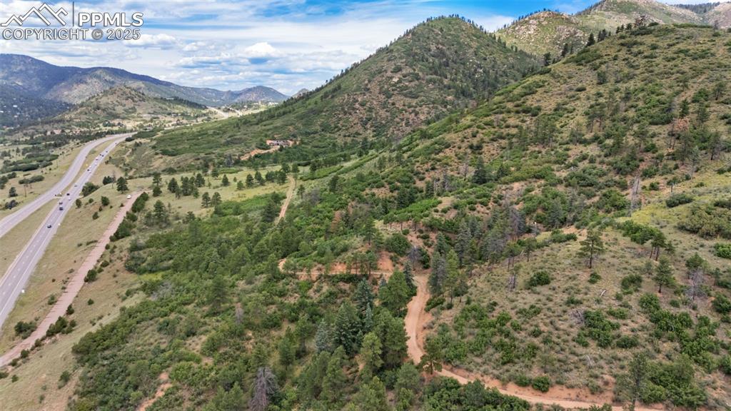 Caption: View of mountain backdrop