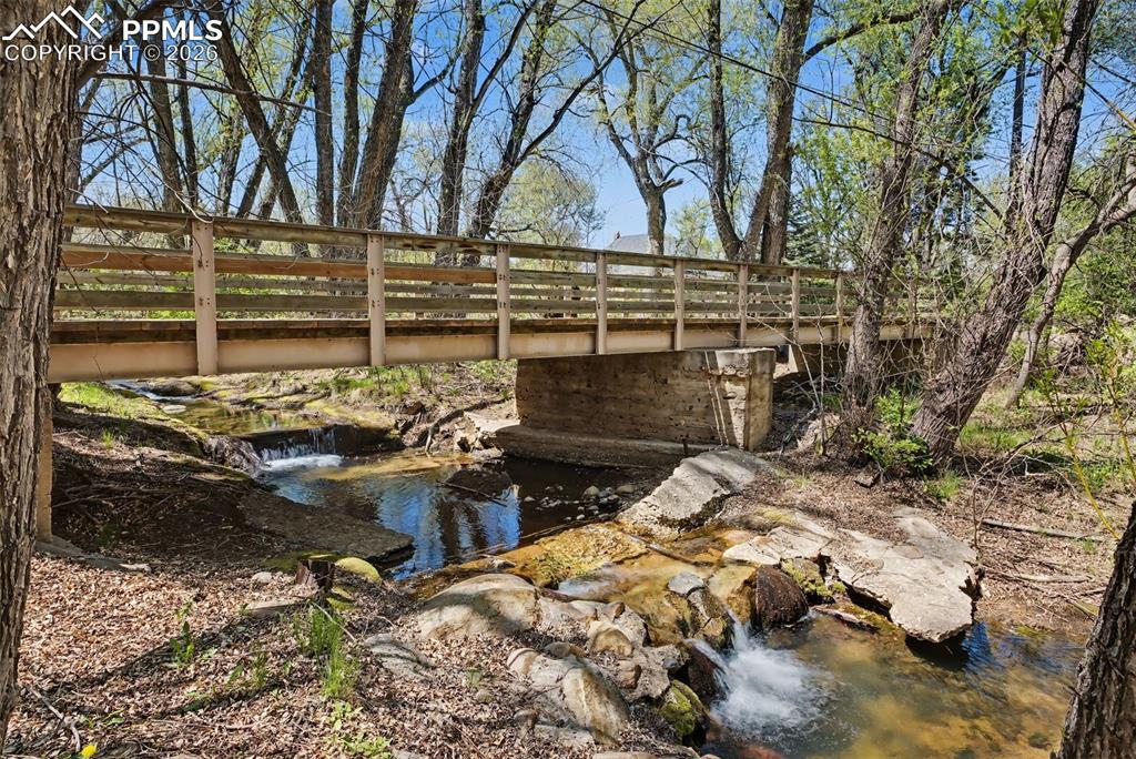 Image 42 of 46: Stream at back of property