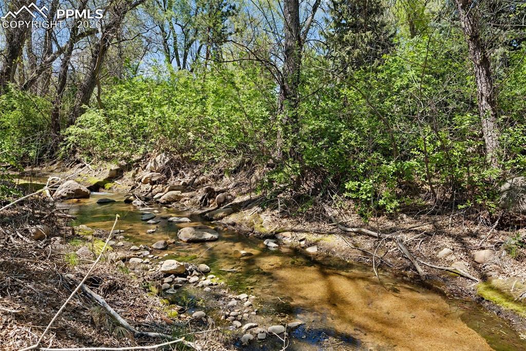 Image 43 of 46: Stream at back of property