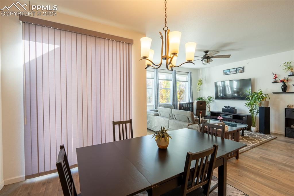 Image 15 of 40: Dining area with walk out - main floor