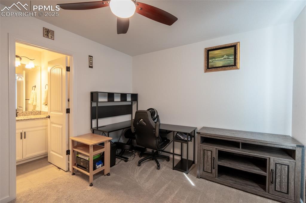 Image 19 of 40: Bedroom (1) with attached full bath - Upper floor