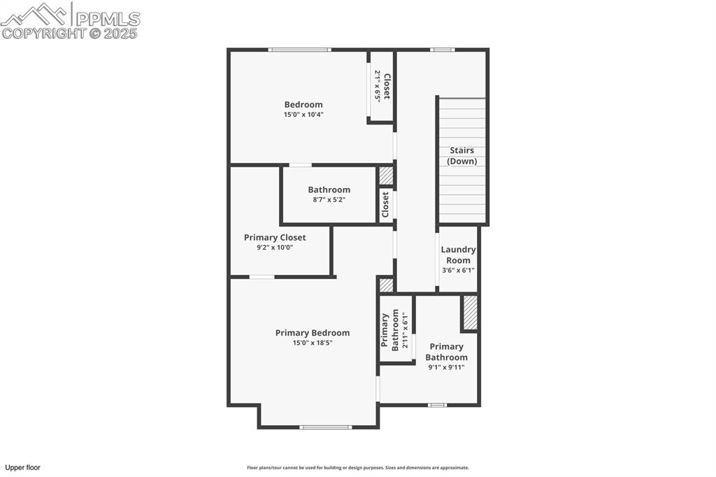 Image 38 of 40: Upper level floor plan