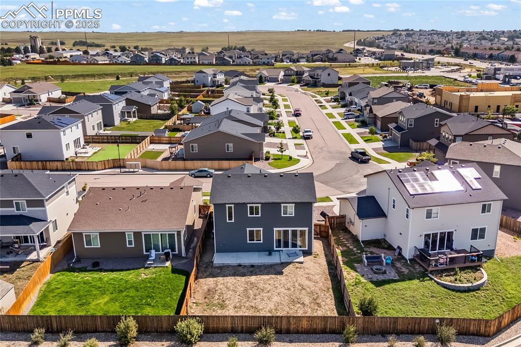 Image 30 of 32: Aerial view of residential area