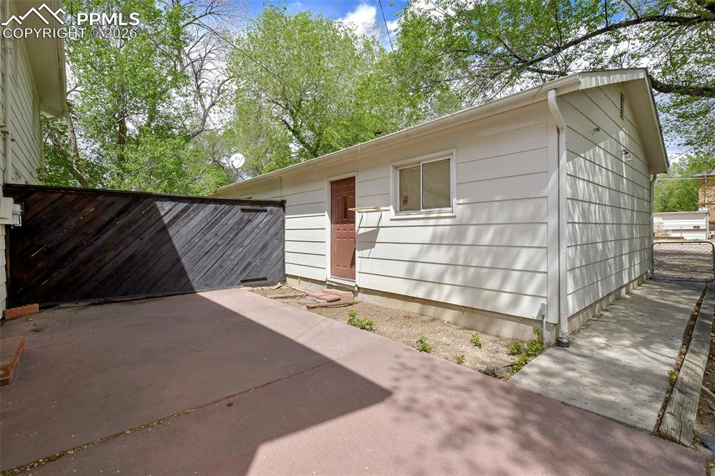 Image 18 of 22: Patio And Back Of Garage
