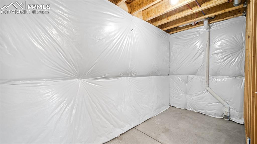 Image 37 of 48: View of unfinished basement