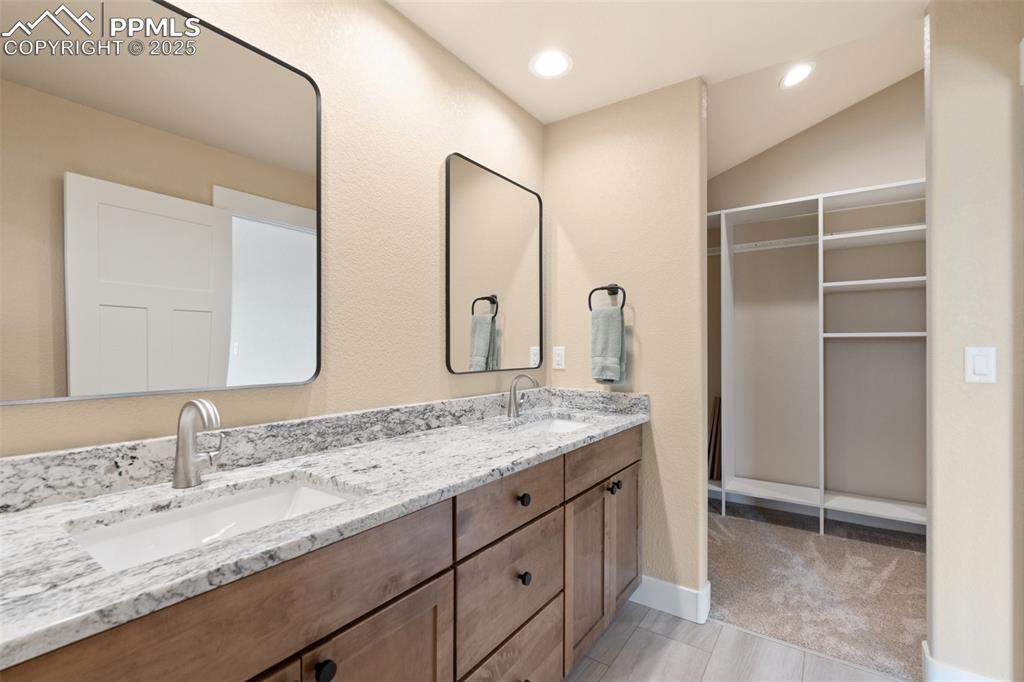 Image 19 of 33: Primary bathroom with walk-in closet (can be customized to buyer)