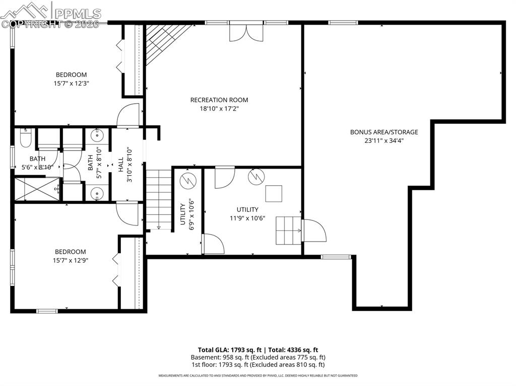 Image 42 of 43: Walk-out Basement