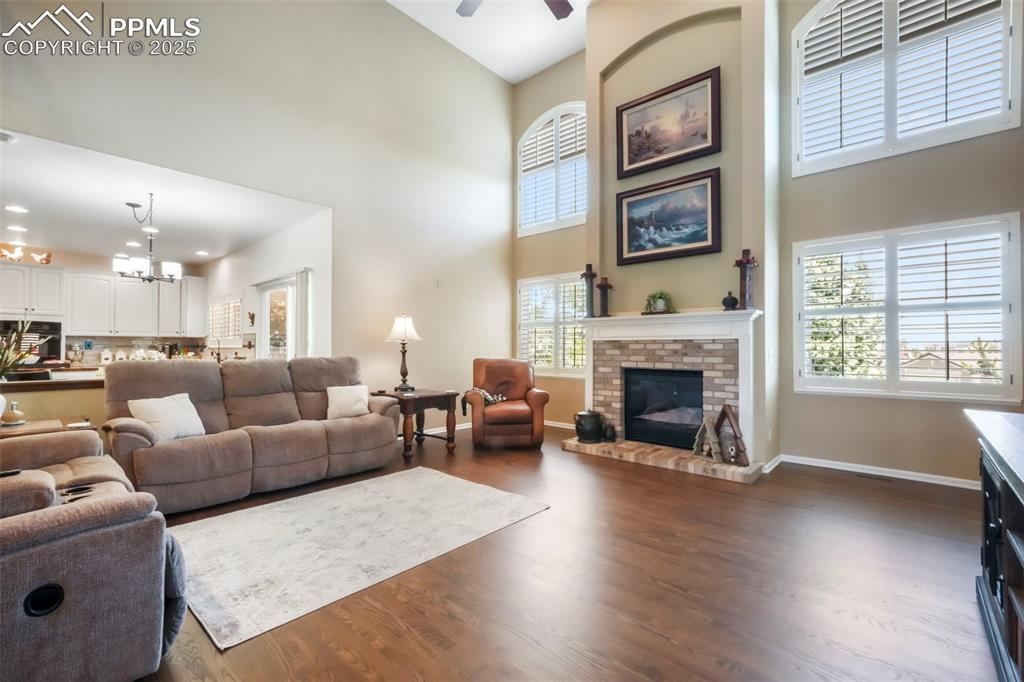 Image 13 of 50: Cozy Gas Fireplace