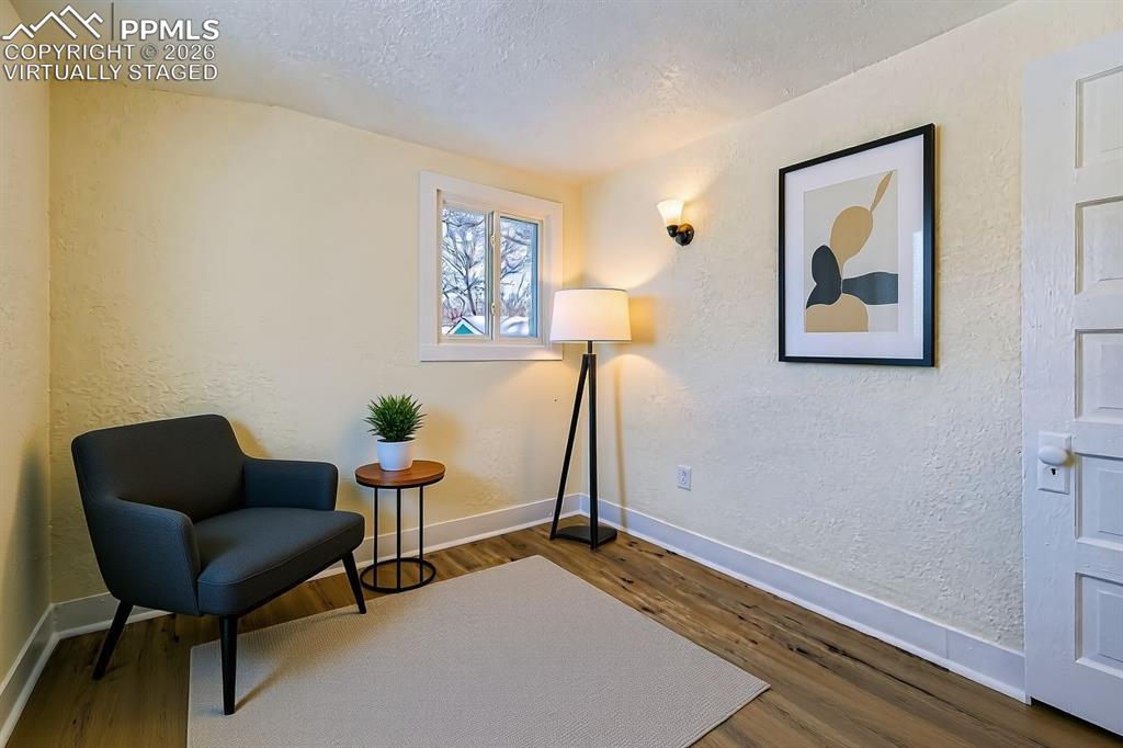 Image 23 of 38: virtually staged - 2nd bedroom, sitting room, office, etc...