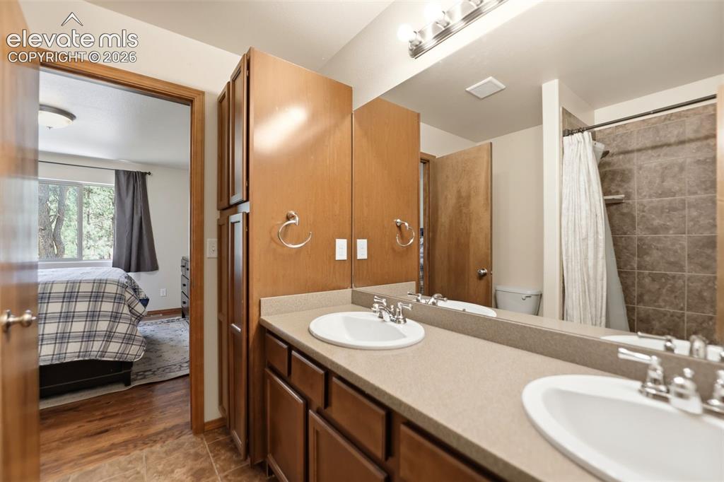 Image 36 of 50: Double Vanity in Guest Bathroom