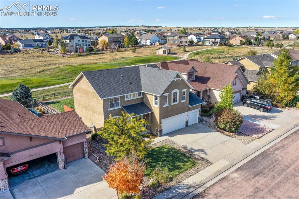 Image 50 of 50: Aerial perspective of suburban area