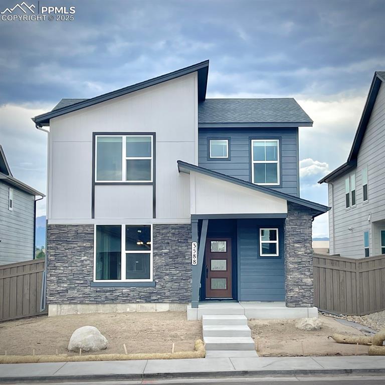 Caption: Front of Structure