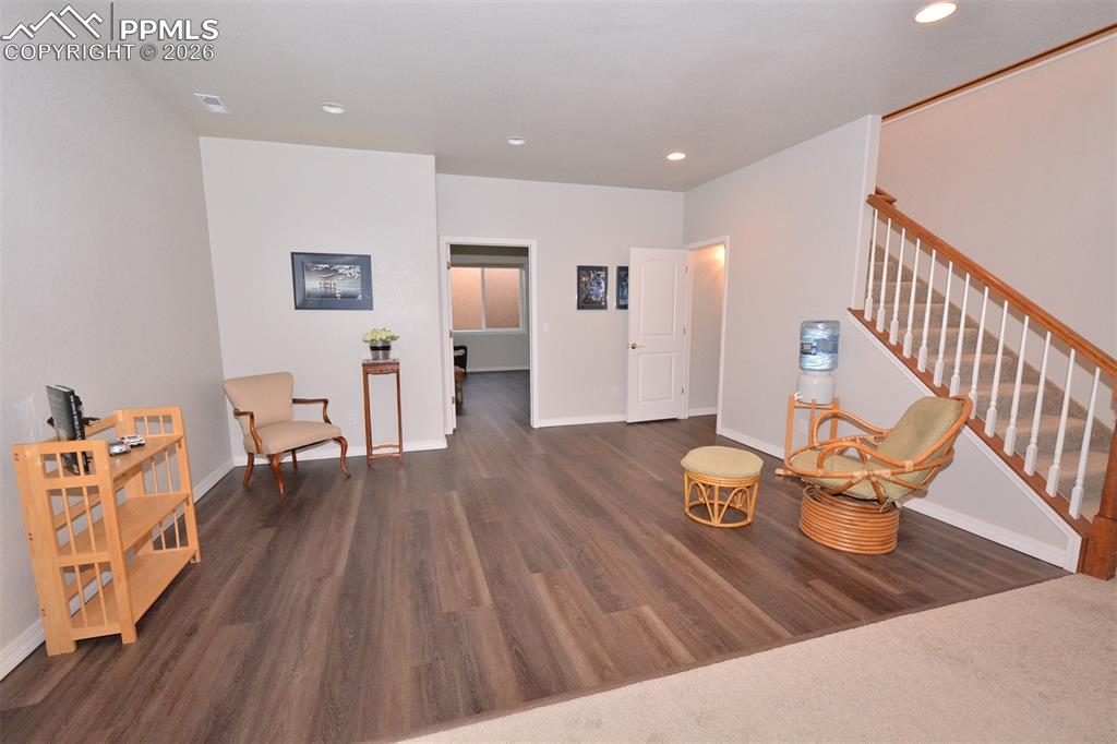 Image 26 of 50: 2nd view rec room in full garden level 