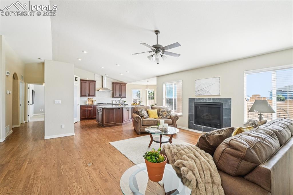 Image 5 of 45: The open concept of this main level is light, bright and airy.
