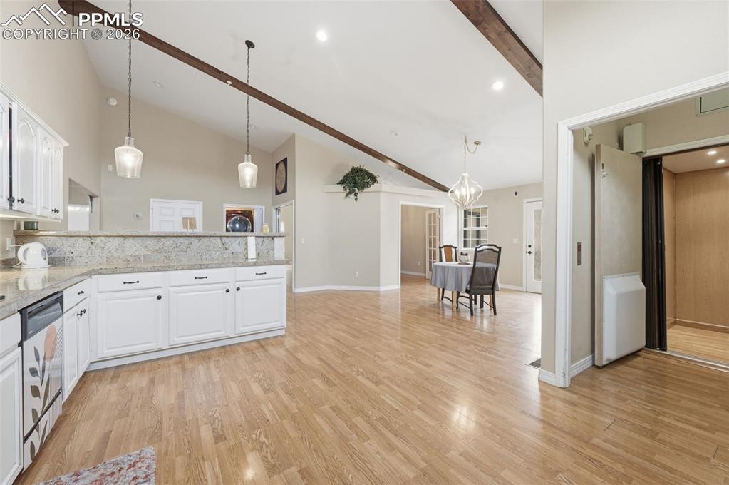 Image 13 of 50: Elevator off the kitchen