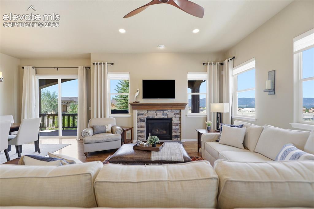 Image 5 of 48: Abundant natural light throughout the living room. 