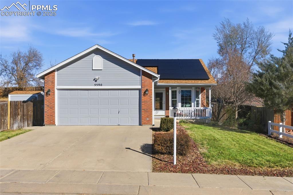 Caption: Freshly painted exterior