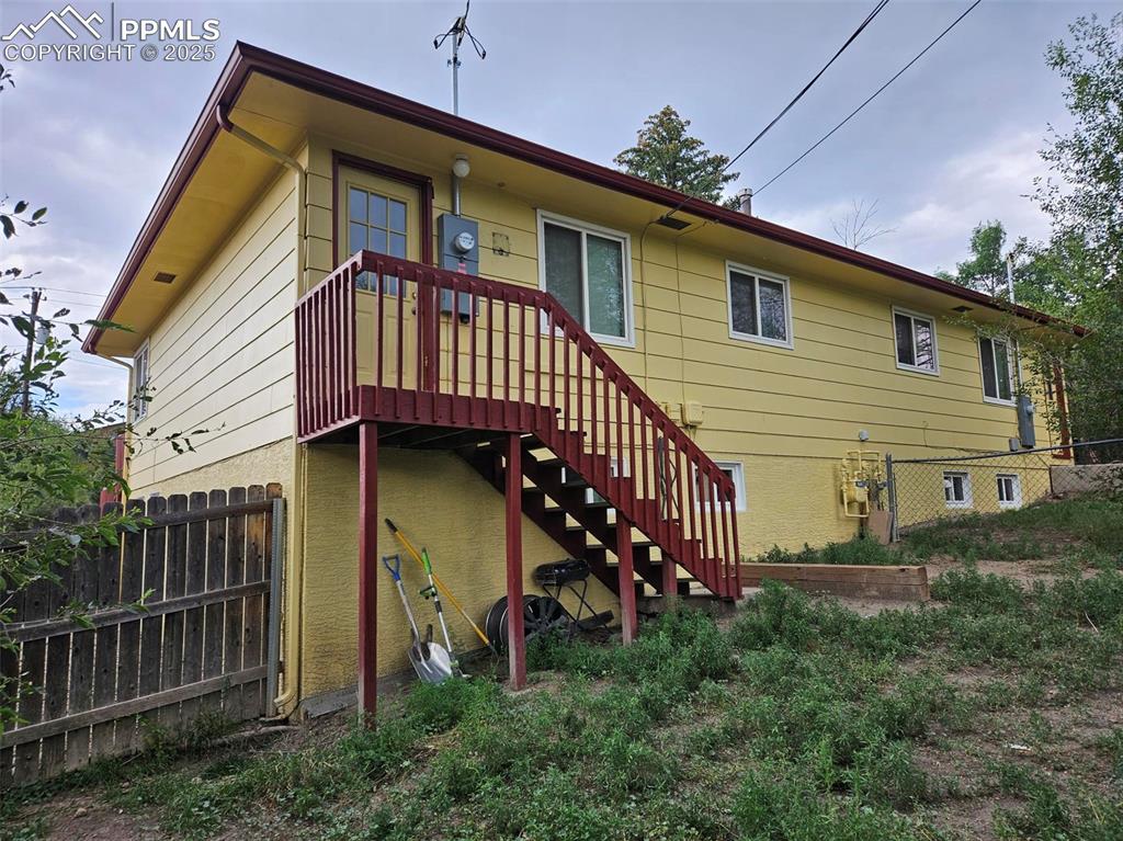 Image 3 of 19: Rear view of duplex 2012 and 2014