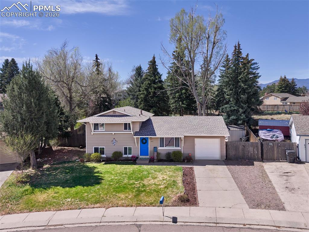 Image 32 of 50: Elevated perspective showcases the home’s attractive curb appeal, featuring