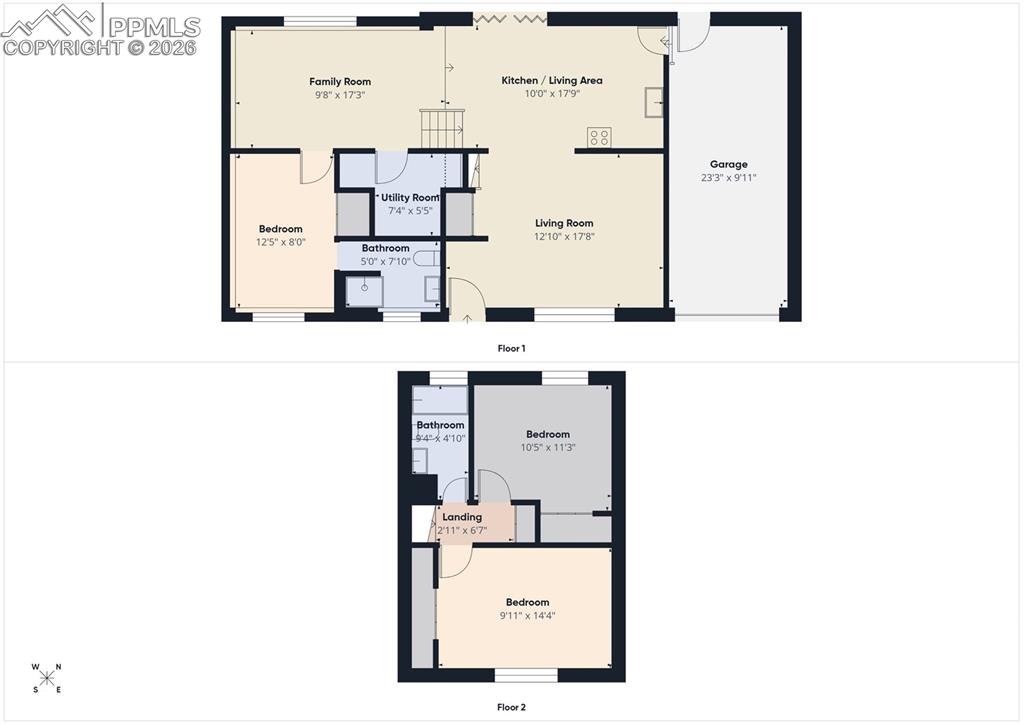 Image 50 of 50: Floor Plan – Illustrated floor plan showcasing the home’s layout, including
