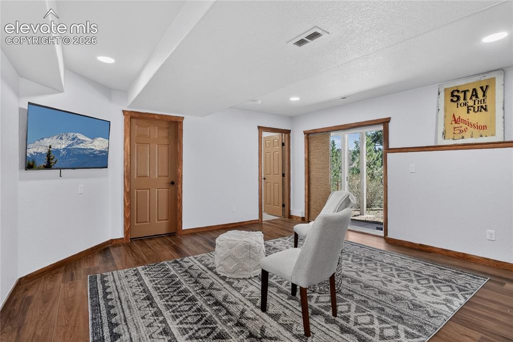 Image 20 of 28: Walk-out family room - lower level