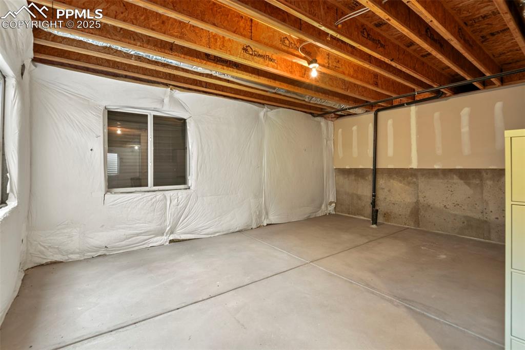 Image 23 of 32: View of unfinished basement