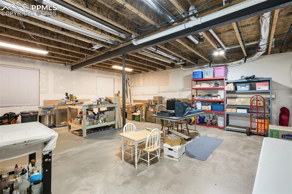 Image 41 of 47: Basement storage or expansion area