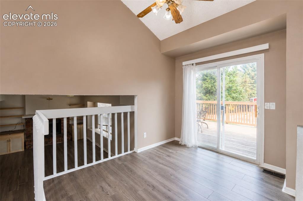 Image 15 of 35: Dining Room with Deck Access.