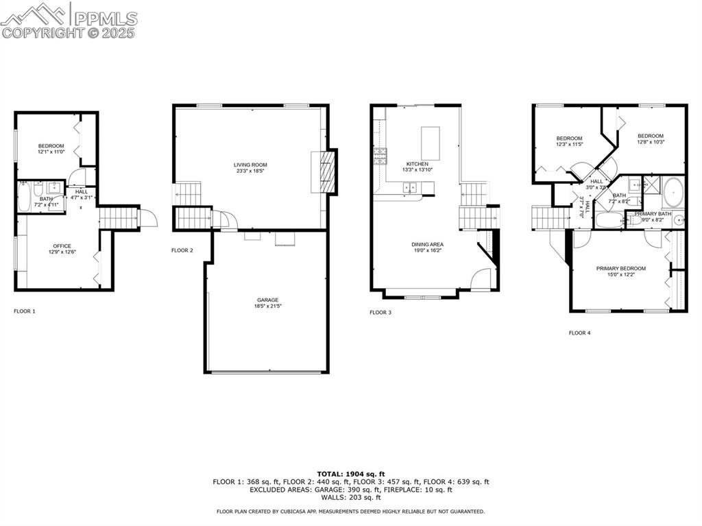 Image 4 of 32: View of floor plan / room layout