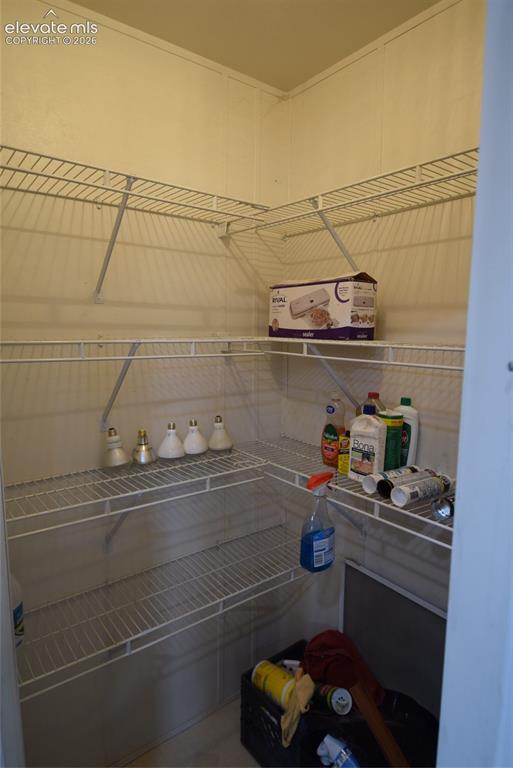 Image 38 of 48: Integrated wire shelving system provides ample storage