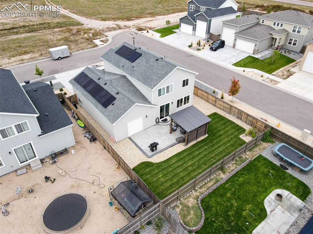 Image 9 of 50: Aerial perspective of suburban area