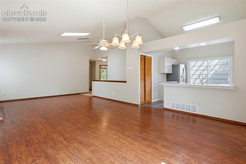 Image 7 of 49: Vaulted Ceilings & Skylights make it open and bright
