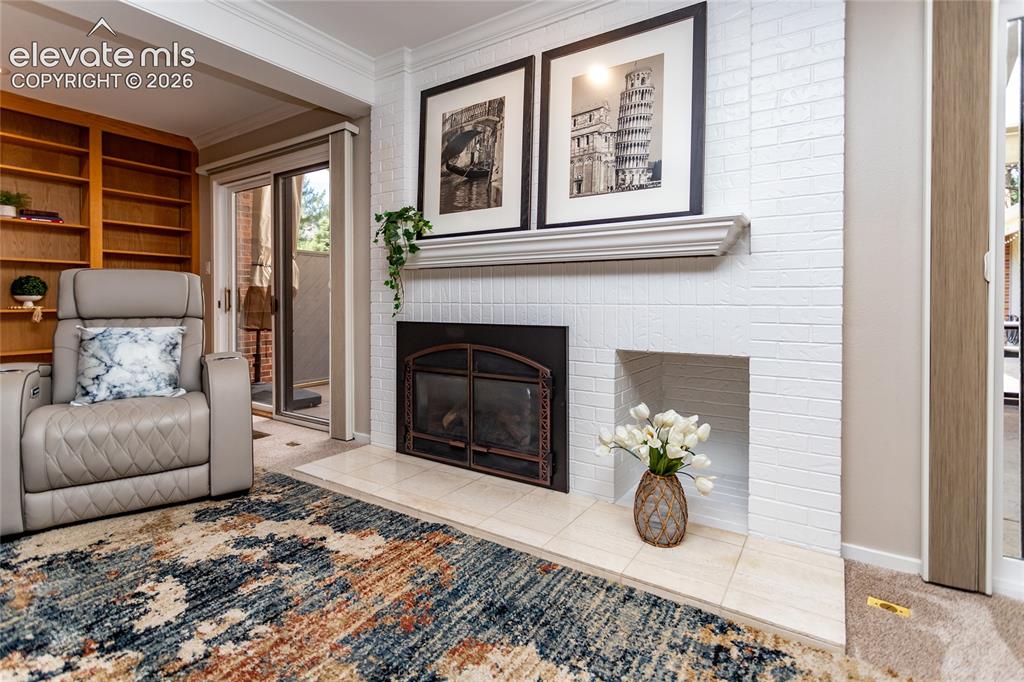 Image 8 of 49: Fireplace
