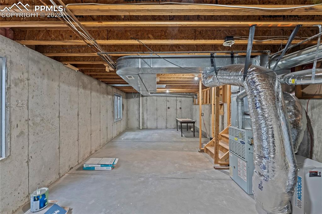 Image 25 of 30: unfinished basement