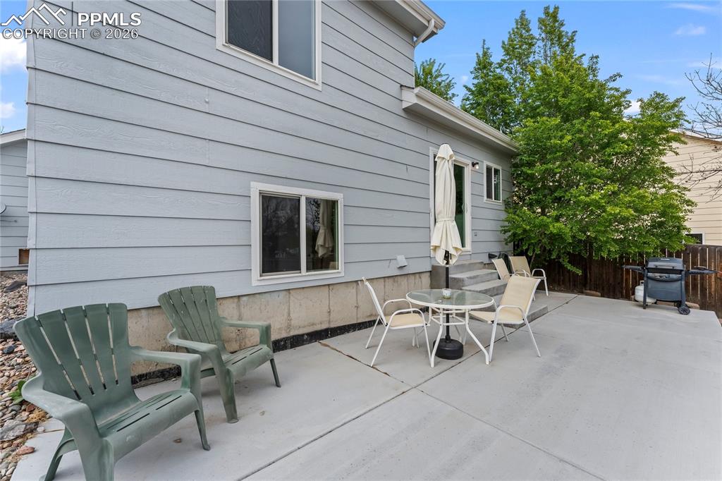 Image 26 of 30: newly poured concrete patio