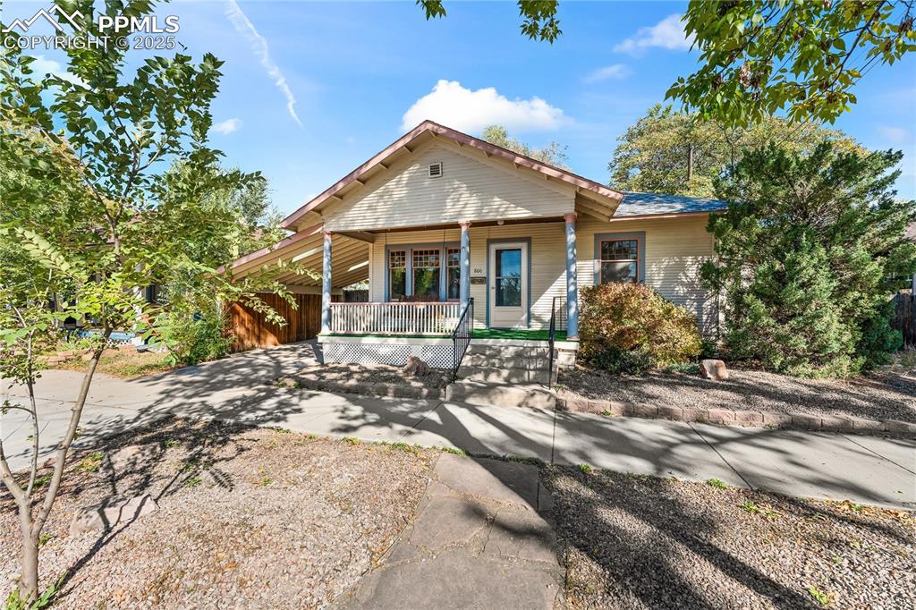 Caption: Front of Structure