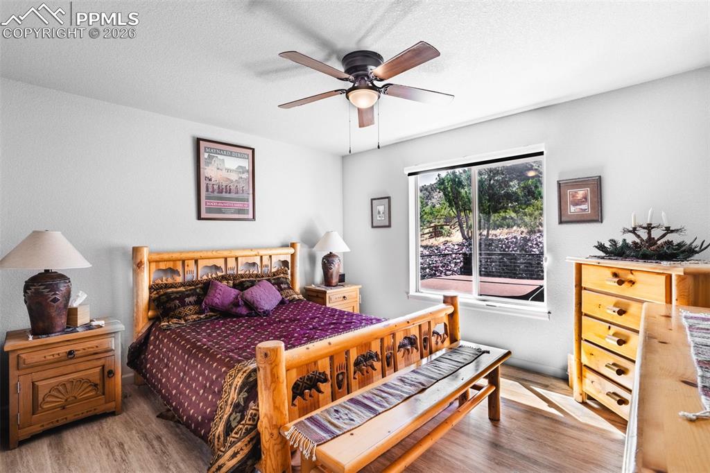 Image 13 of 50: Third bedroom looking over backyard