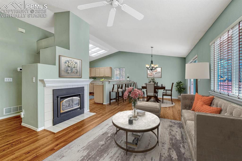 Image 6 of 50: Living room virtually staged