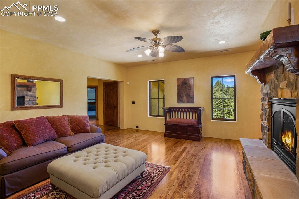 Image 30 of 50: And yet another angle of the upper family room space.
