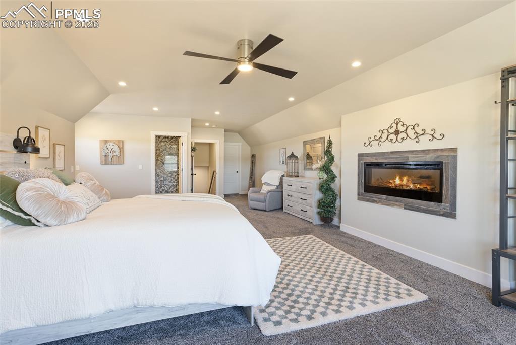 Image 29 of 50: with fireplace and walk in closet. Pre-plumbed for kitchenette