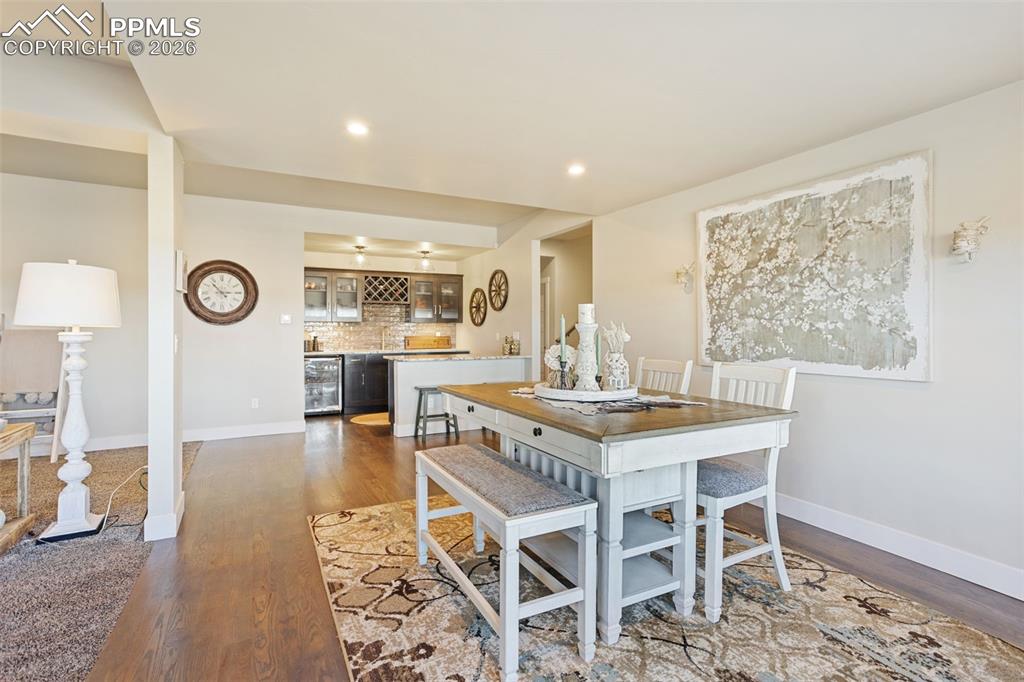 Image 36 of 50: second dining area in basement