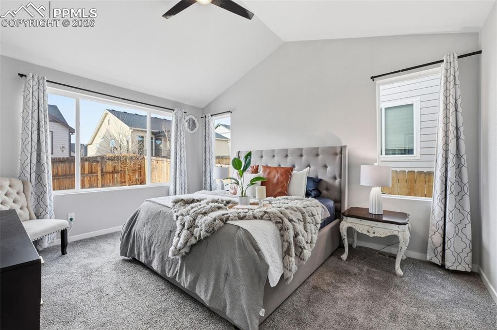 Image 14 of 41: Large Master bedroom with large windows and tons of natural light