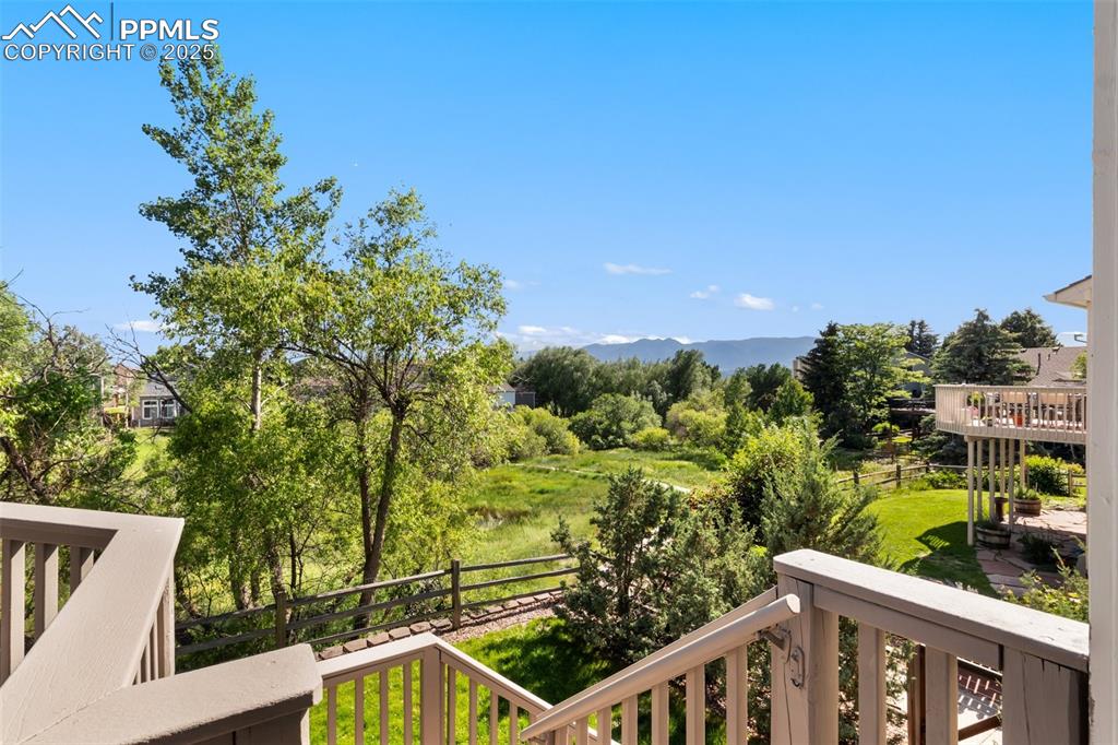 Image 37 of 44: Mountain views from the deck.