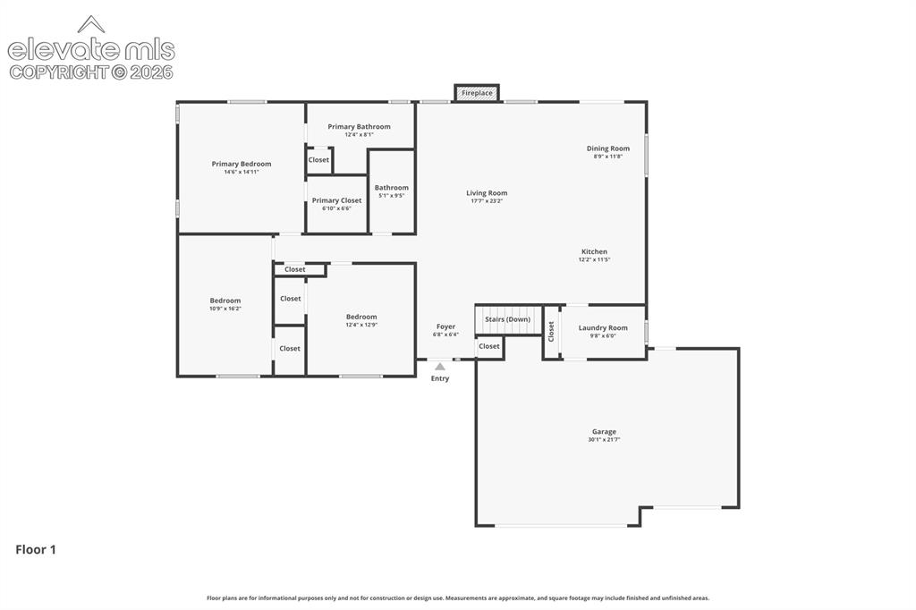 Image 42 of 43: Main Level Floor Plan