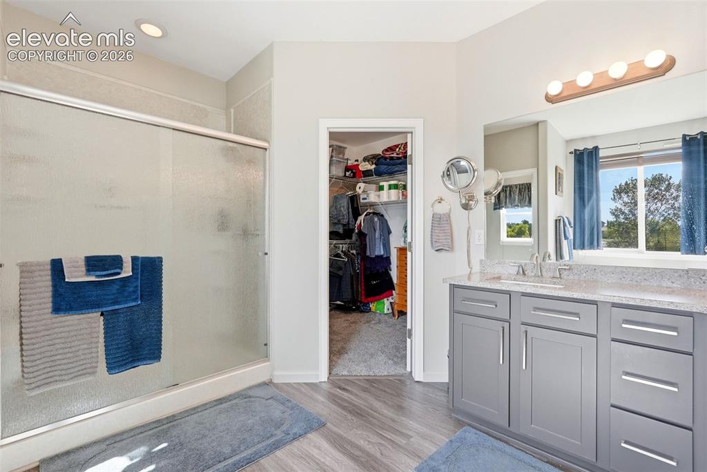 Image 17 of 48: Oversized walk-in shower