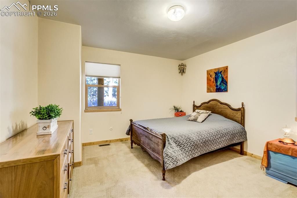 Image 18 of 45: Main level bedroom with great natural light, walk-in closet